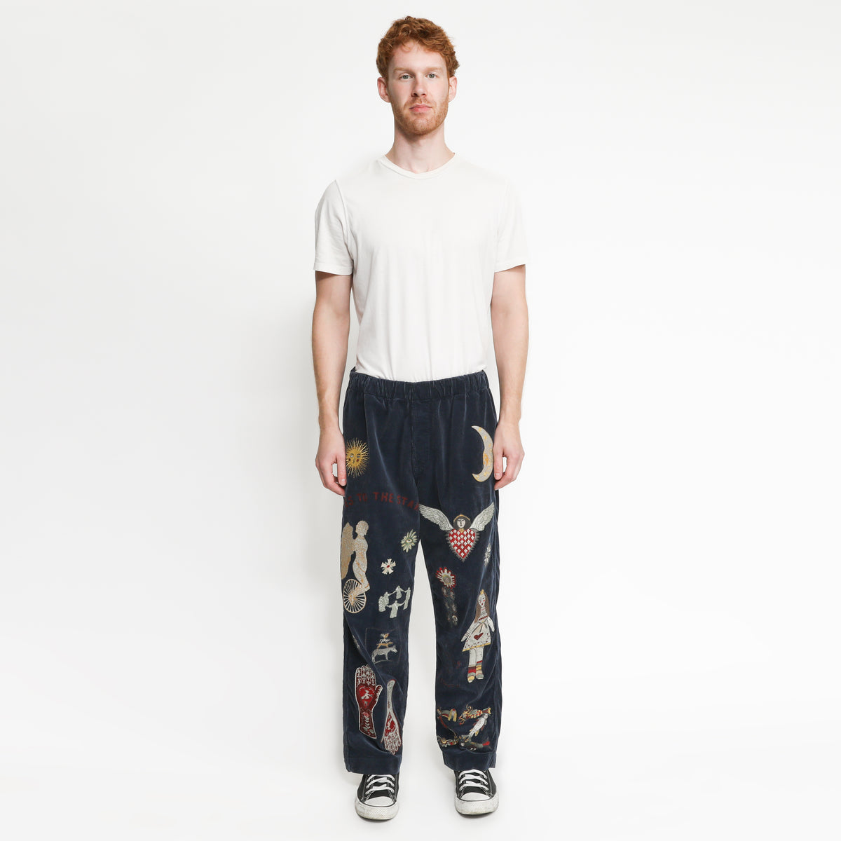 Folk Pant - Navy – Samuel Zelig