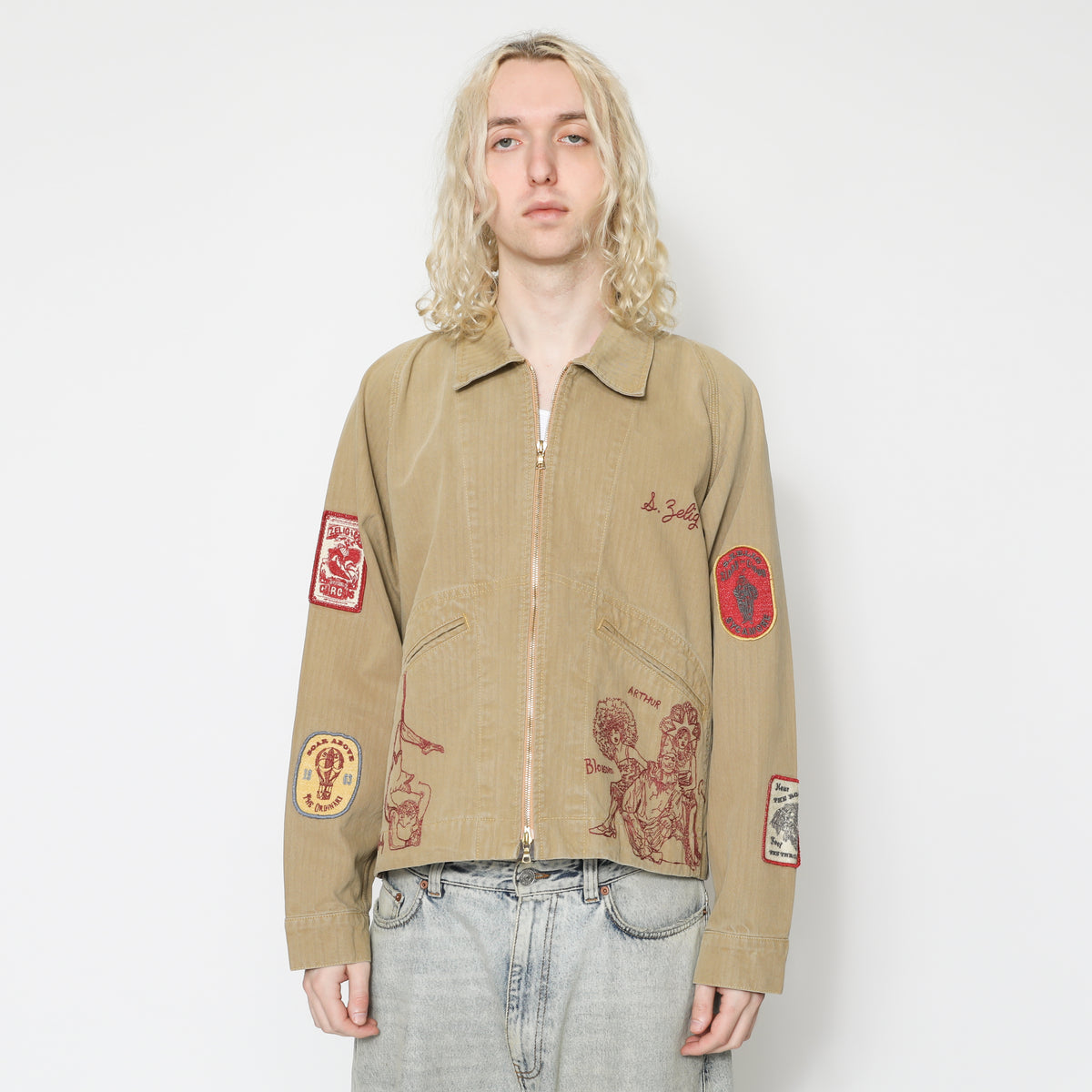 Cirque Zip Jacket - Khaki – Samuel Zelig