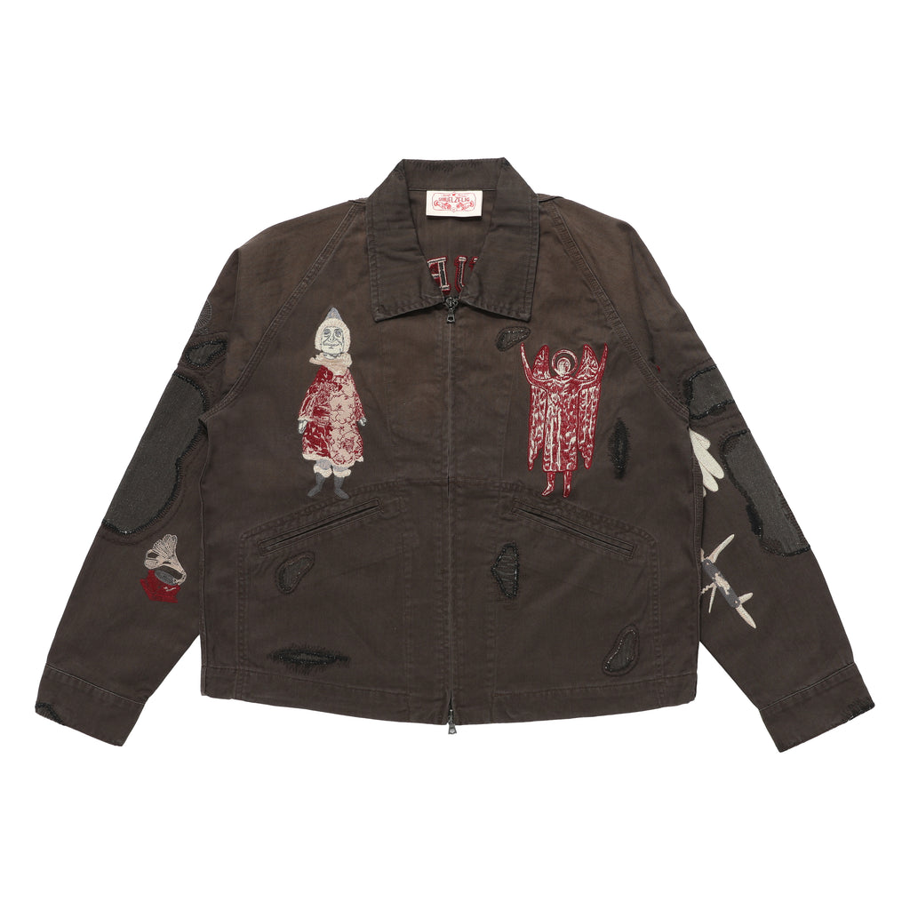 00s archive 多重zip design cotton jacket Antique Zip Jacket - Vintage Black – Samuel Zelig