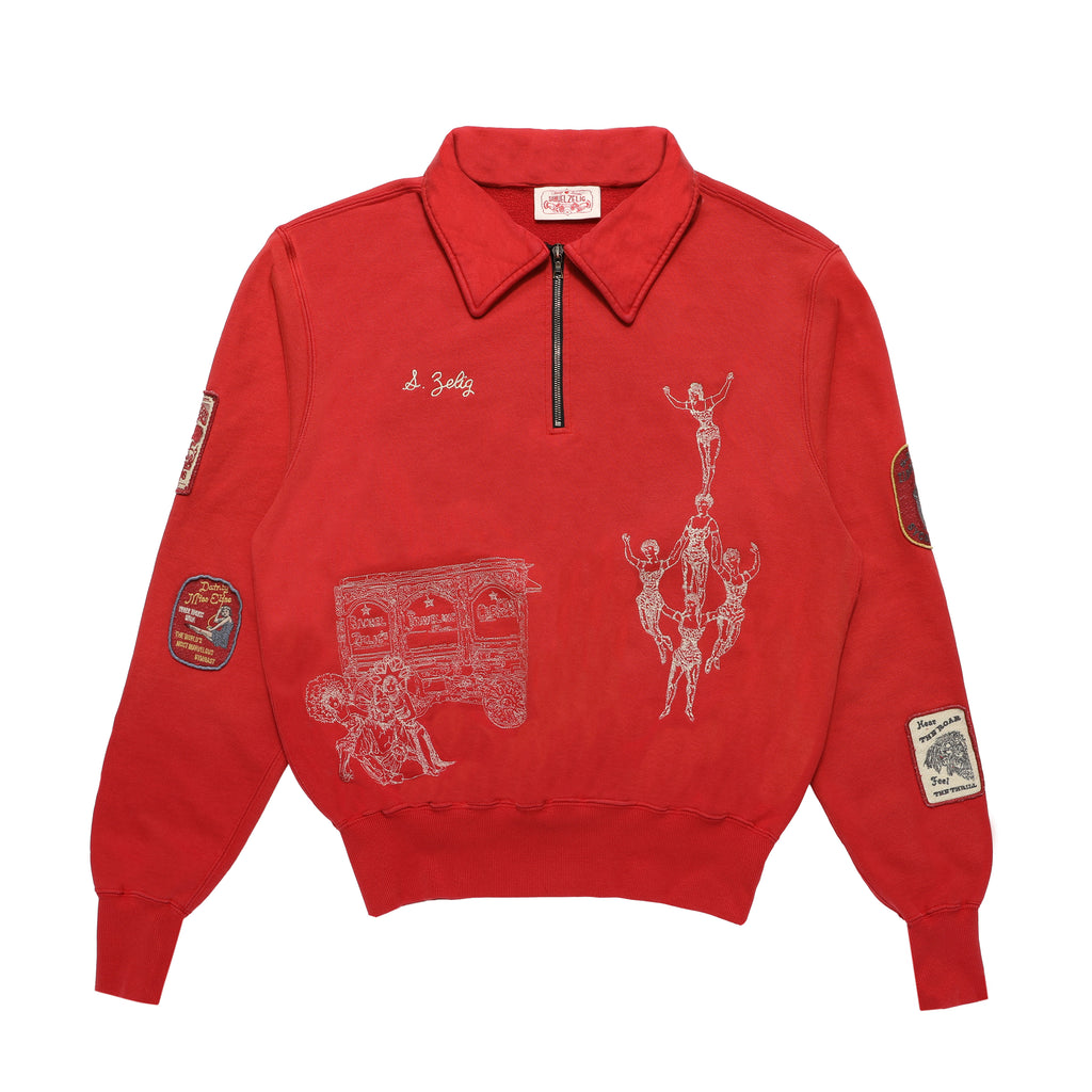 Samuel Zelig ハーフジップ 中古】サミュエル ゼリグ SAMUEL ZELIG コットン 襟付き ハーフ