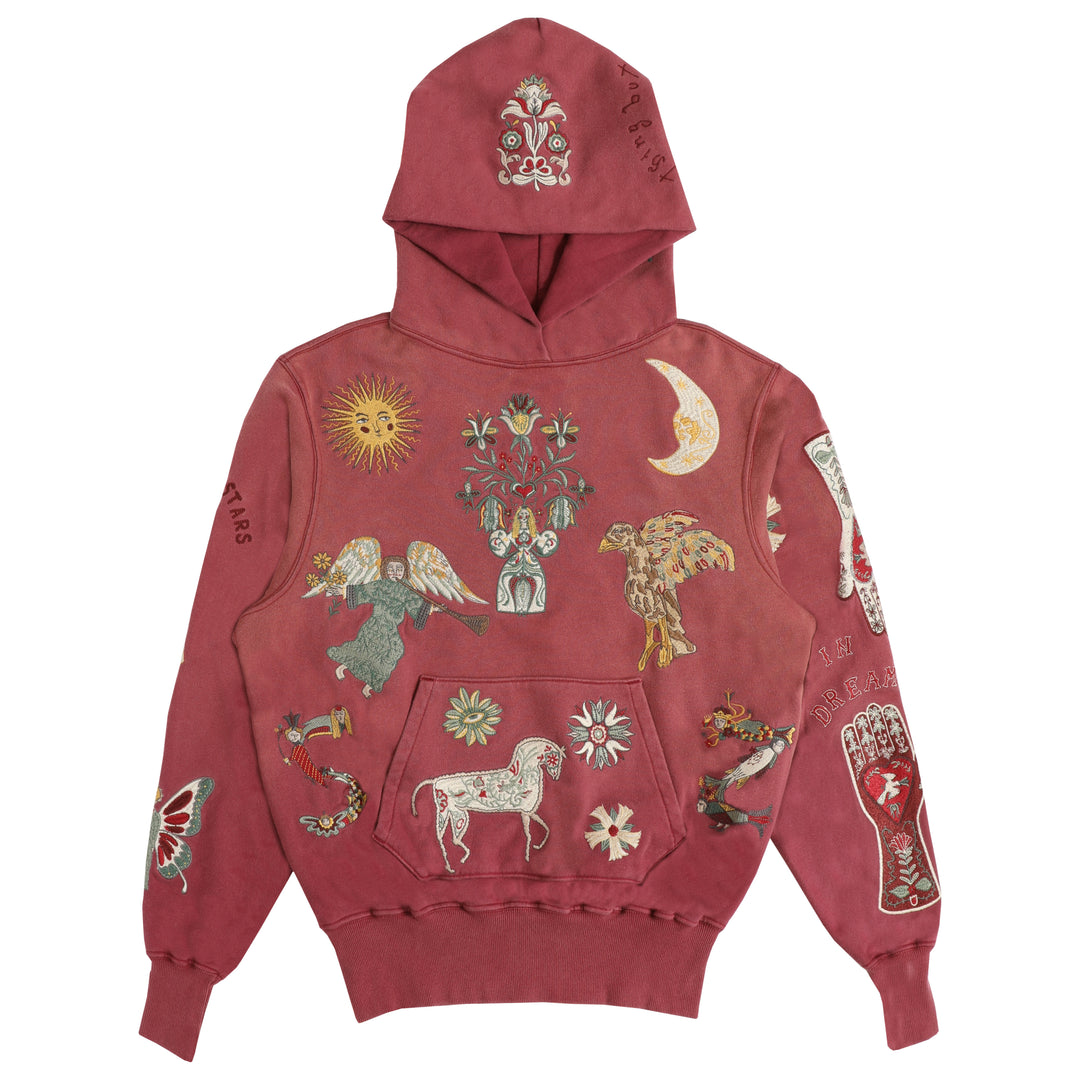 Folk Hoodie - Burgundy – Samuel Zelig