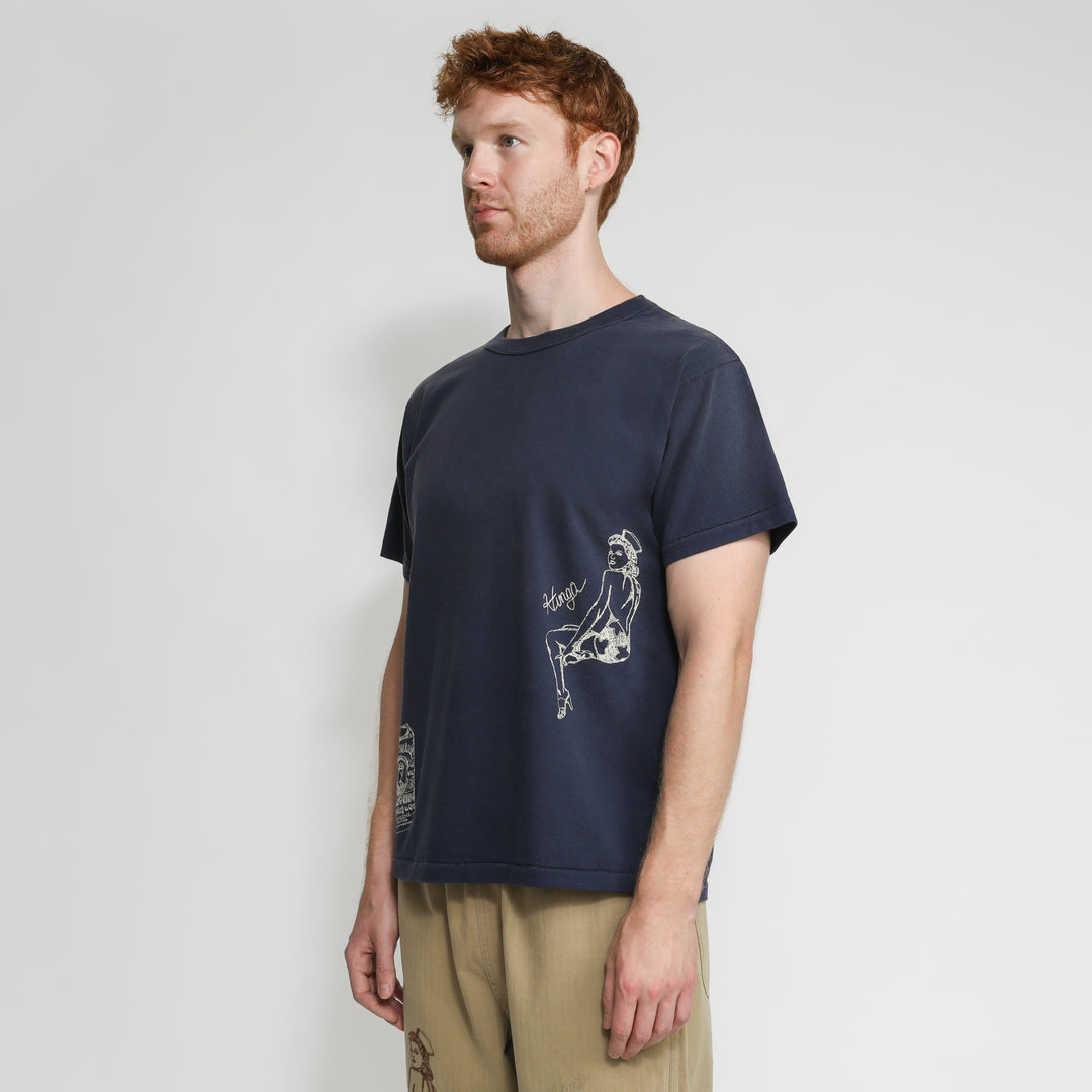 SAM WILKES Tシャツ　未使用 SAINT MICHAEL(セントマイケル) 24AWDT SS TEE ST TEARSデニム