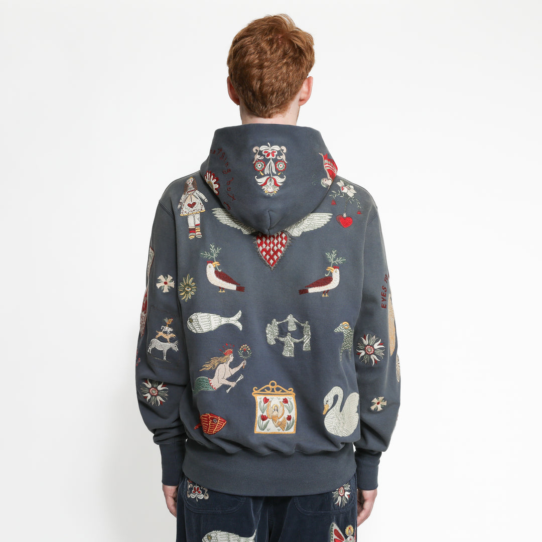 Folk Hoodie - Navy – Samuel Zelig