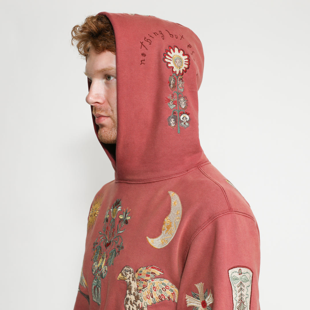 Folk Hoodie Burgundy Samuel Zelig