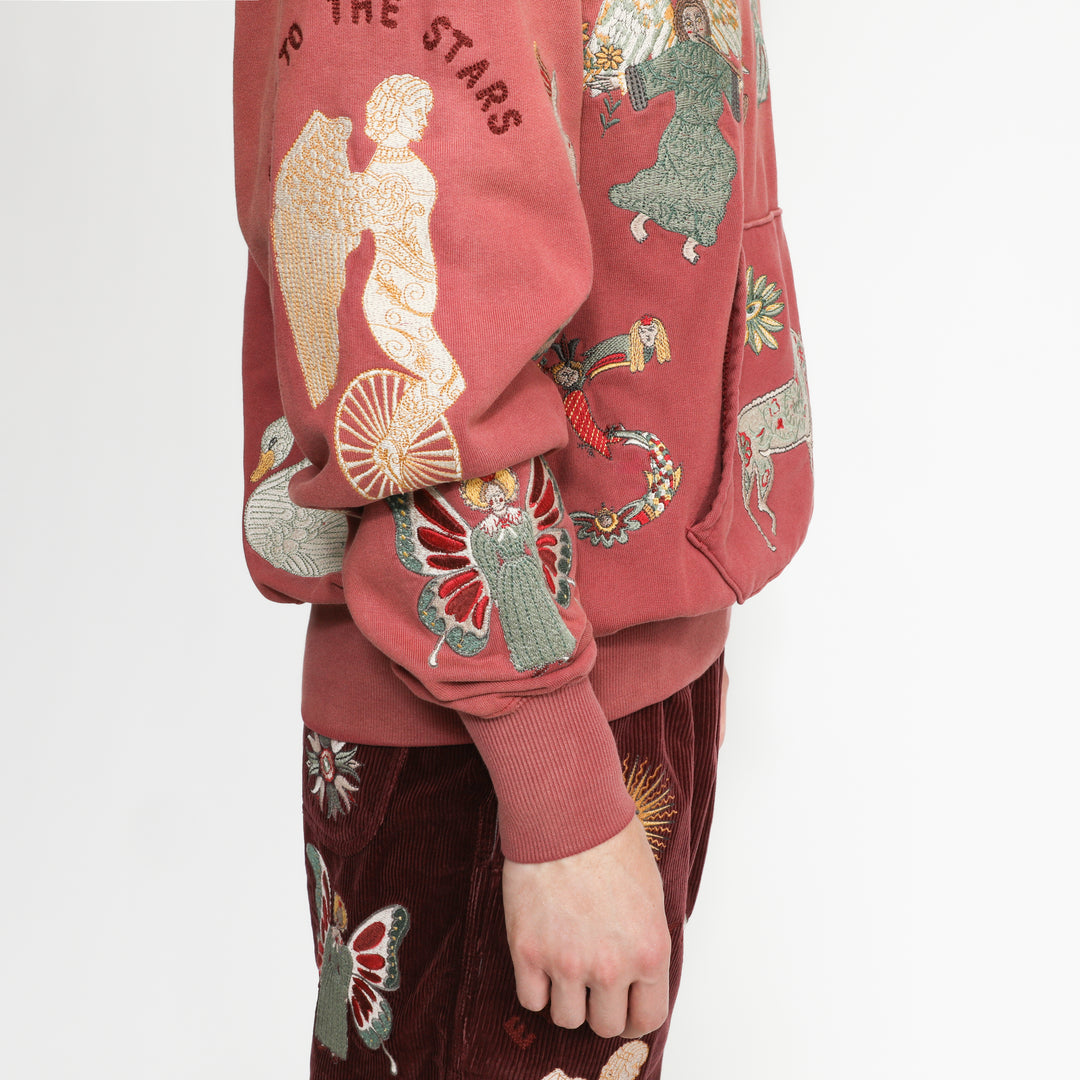 Folk Hoodie - Burgundy – Samuel Zelig