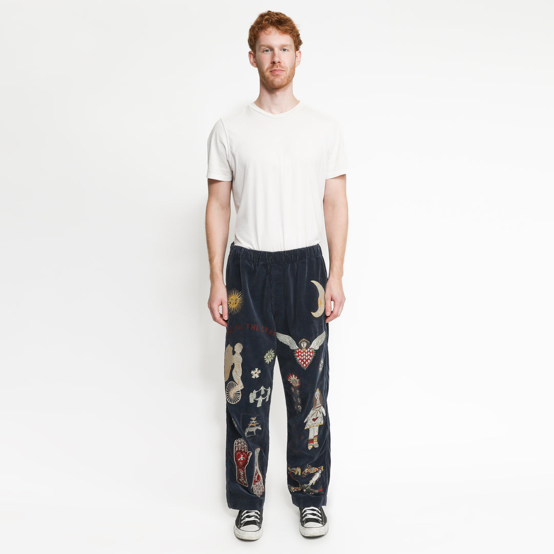 Folk Pant - Navy – Samuel Zelig Folk Pant - Navy – Samuel Zelig