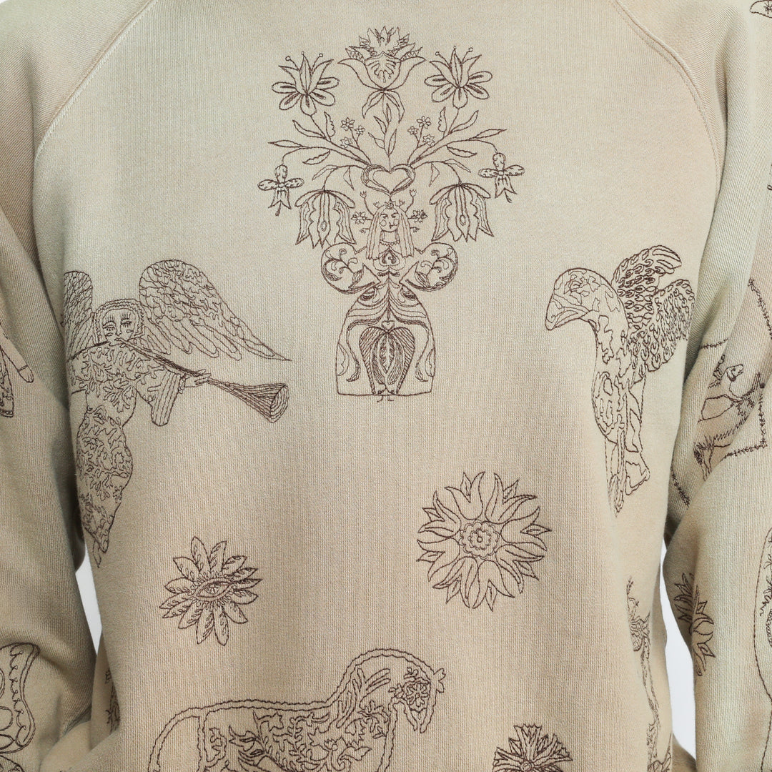 トップス YOKE STILL JACQUARD CREWNECK size2 YOKE - ヨーク25SS MOHAIR BORDER V-NECK ZIP CARDIGAN - KEITA
