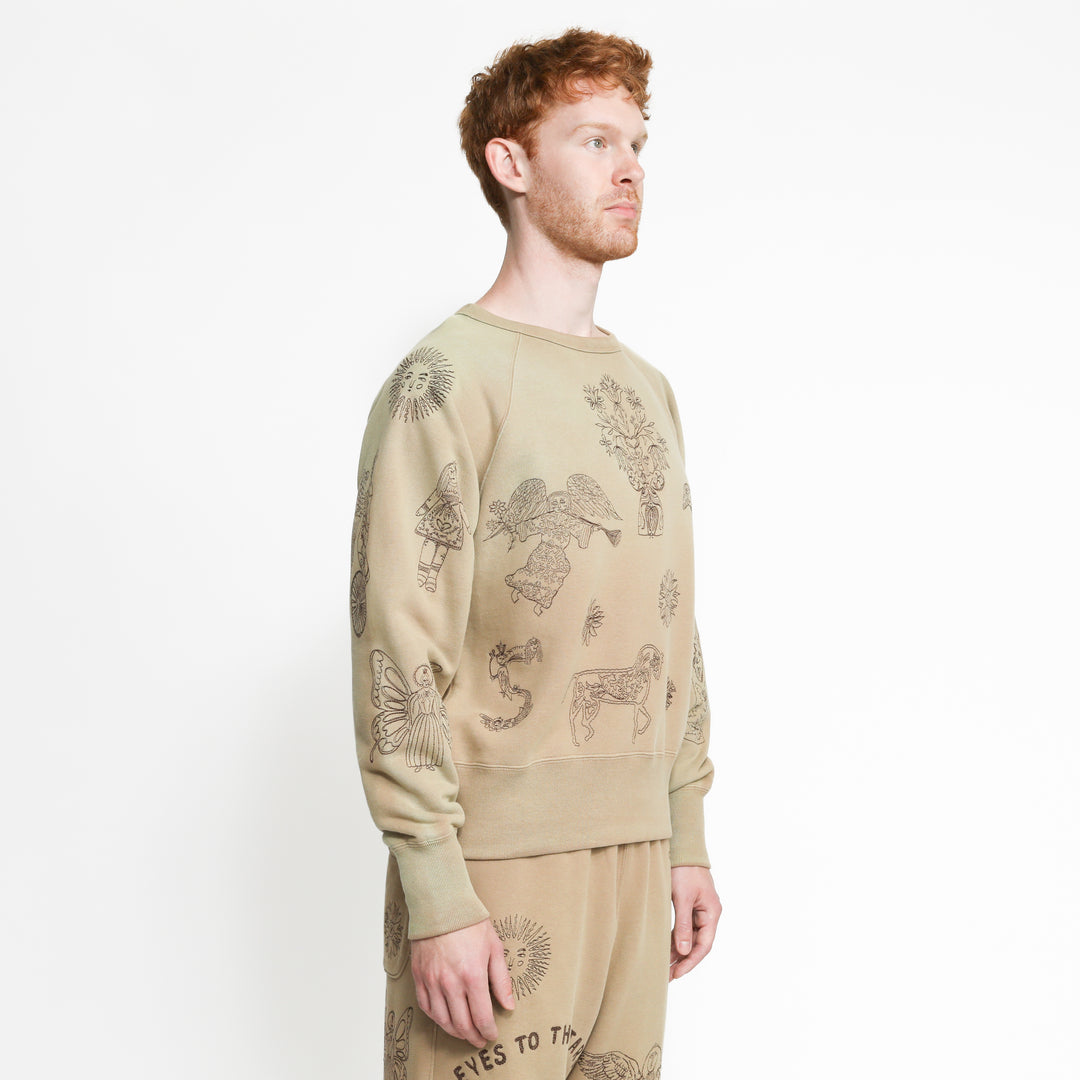 Willson Crewneck - Taupe – Samuel Zelig