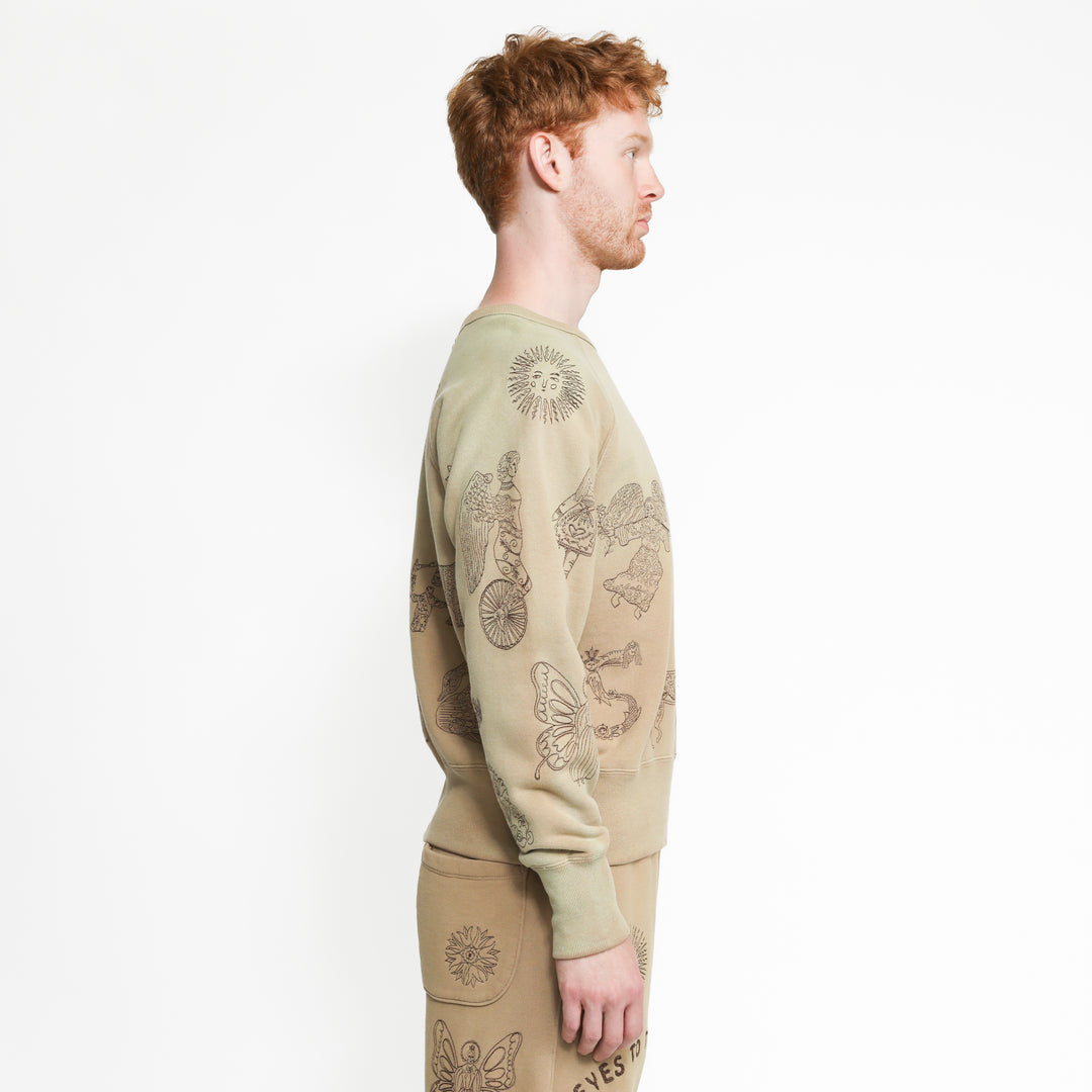 Willson Crewneck - Taupe – Samuel Zelig