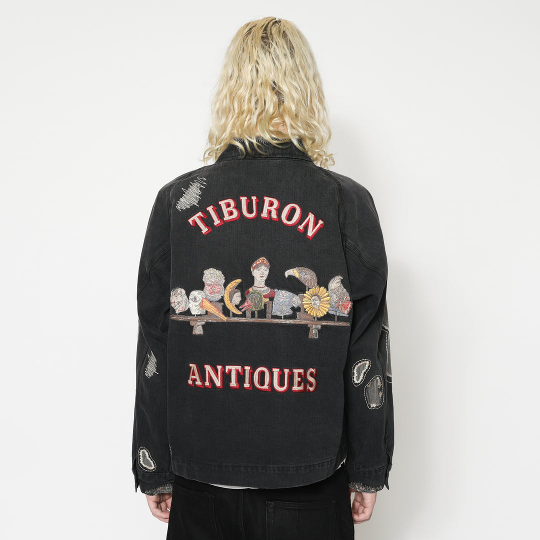 Antique Zip Jacket - Vintage Black – Samuel Zelig