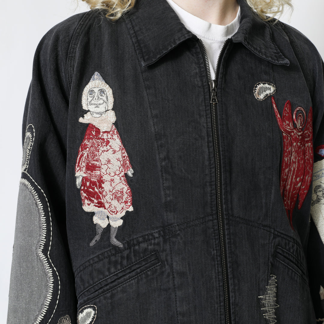 00s archive 多重zip design cotton jacket Antique Zip Jacket - Vintage Black – Samuel Zelig