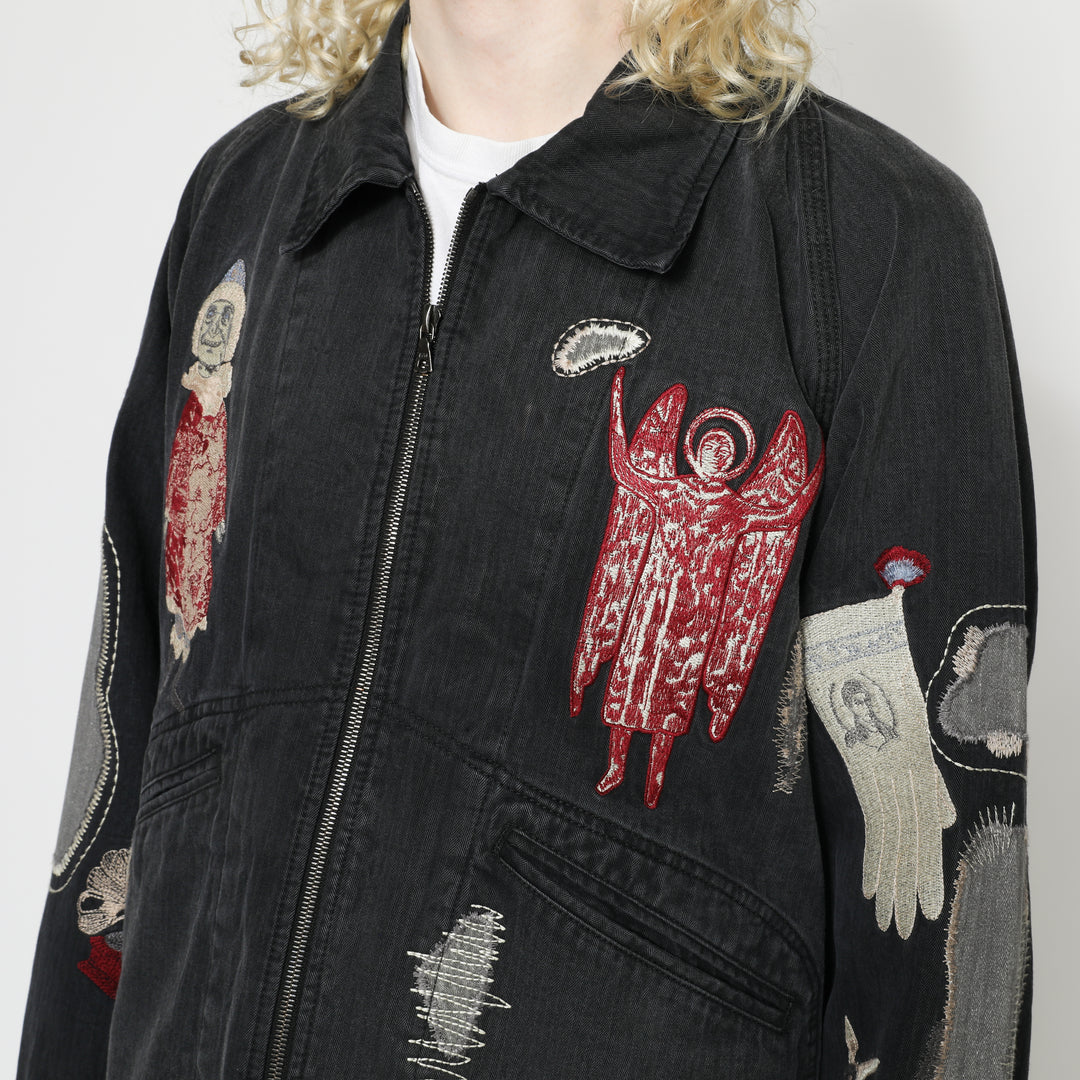 Antique Zip Jacket - Vintage Black – Samuel Zelig