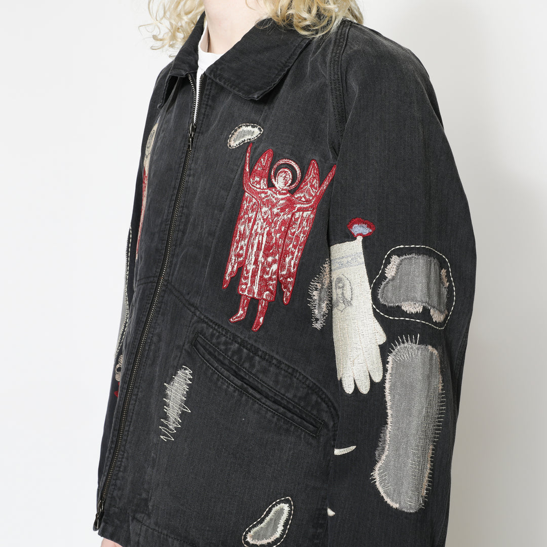 Antique Zip Jacket - Vintage Black – Samuel Zelig