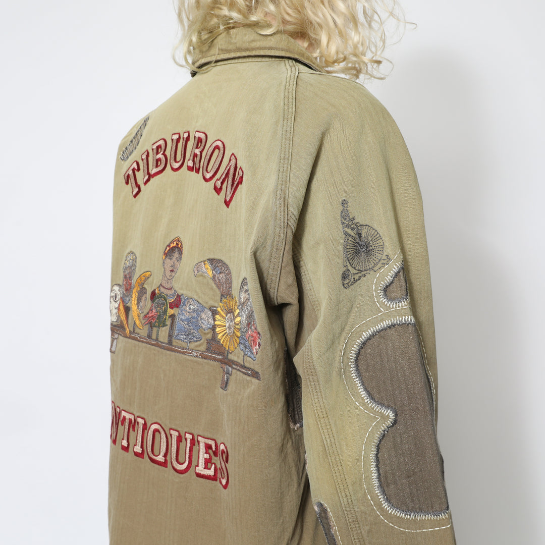 Antique Zip Jacket - Olive Brown – Samuel Zelig