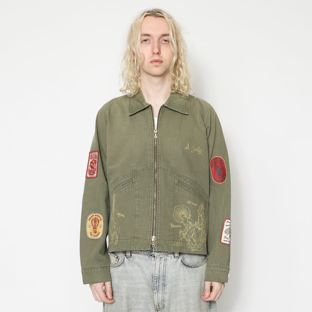 Cirque Zip Jacket - Army Green – Samuel Zelig