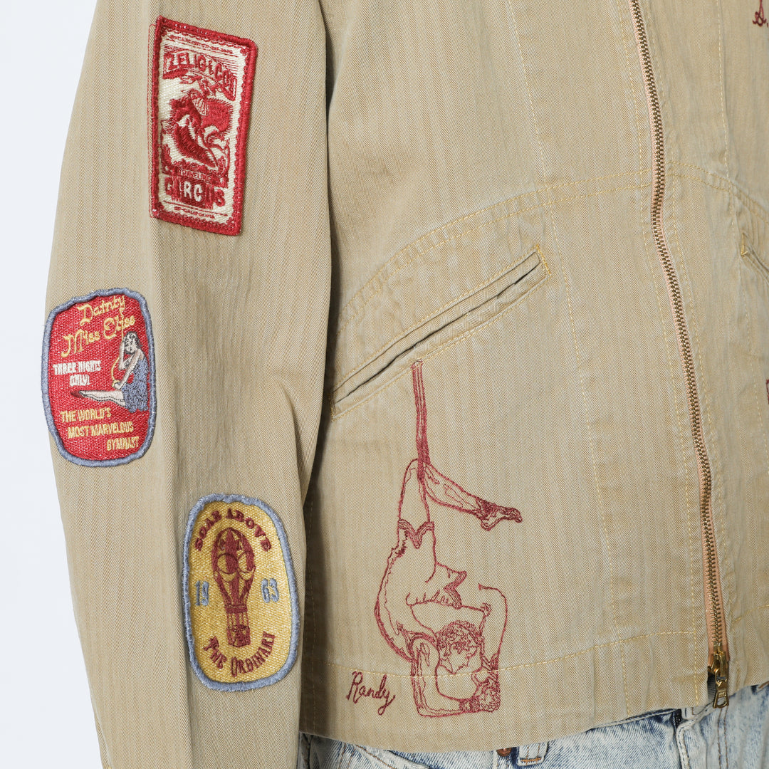 Cirque Zip Jacket - Khaki – Samuel Zelig