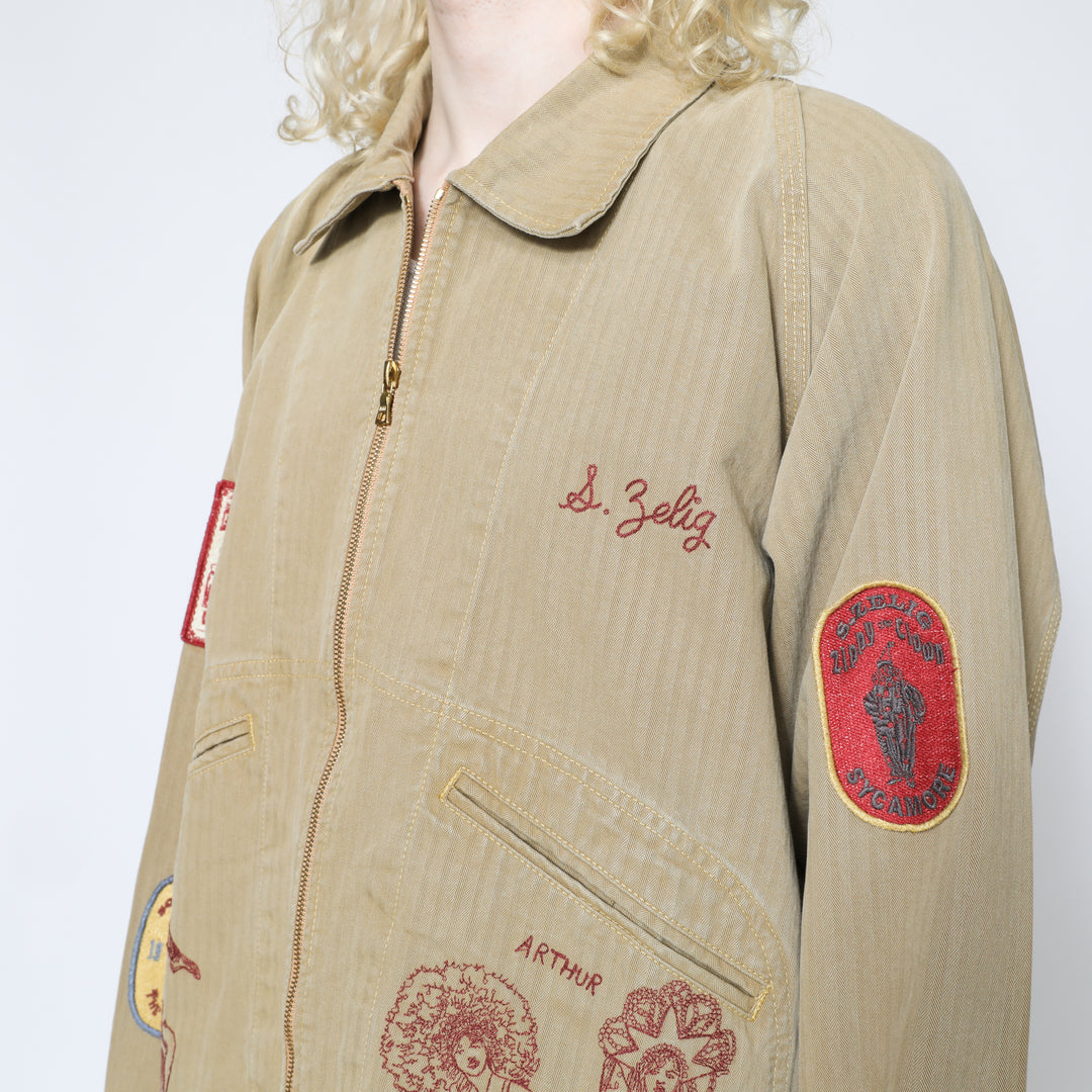 Cirque Zip Jacket - Khaki – Samuel Zelig