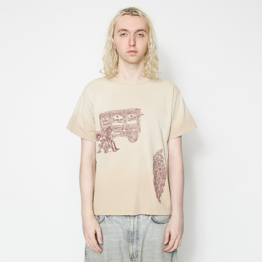 Cirque Tee - Khaki – Samuel Zelig