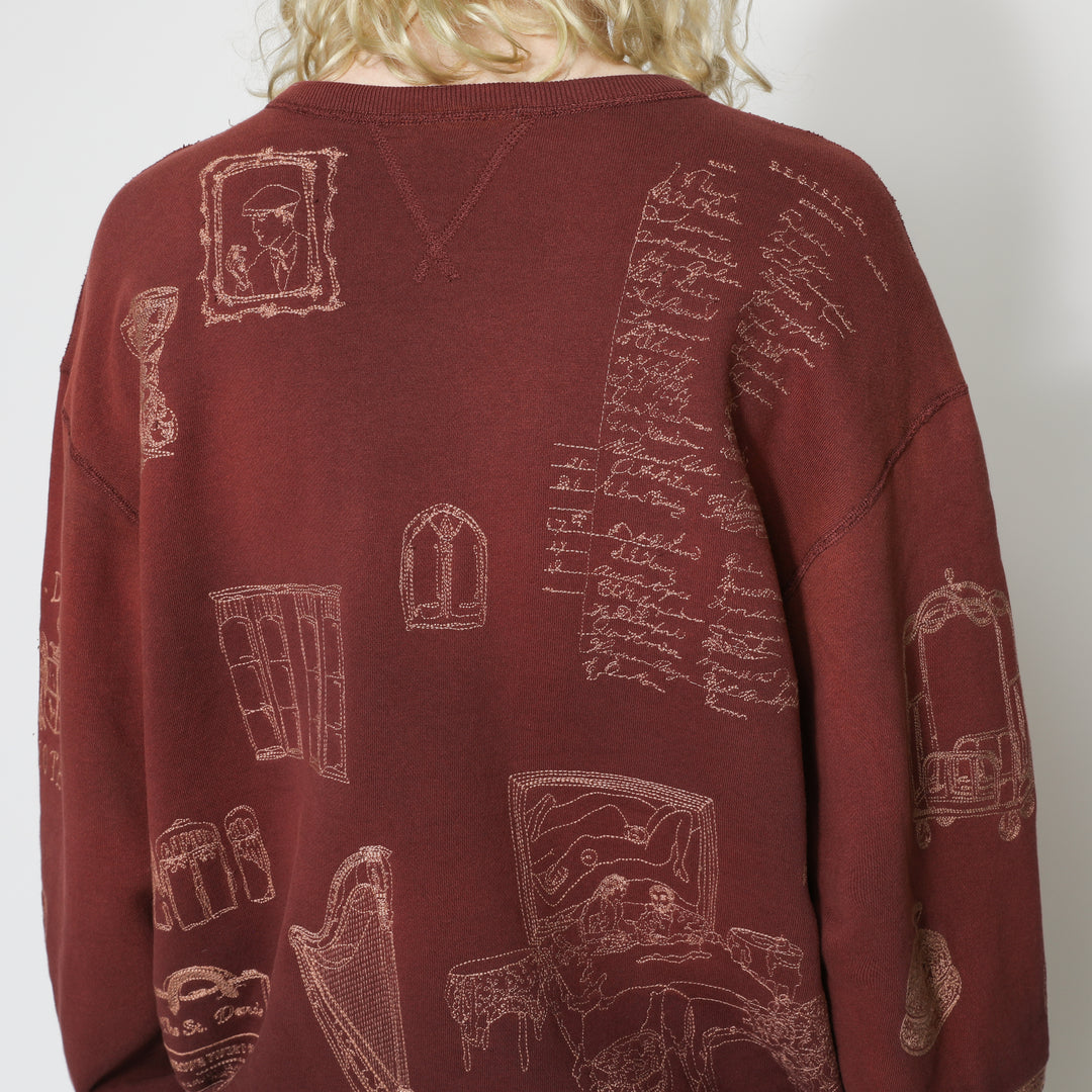 Hotel Crewneck - Burgundy – Samuel Zelig