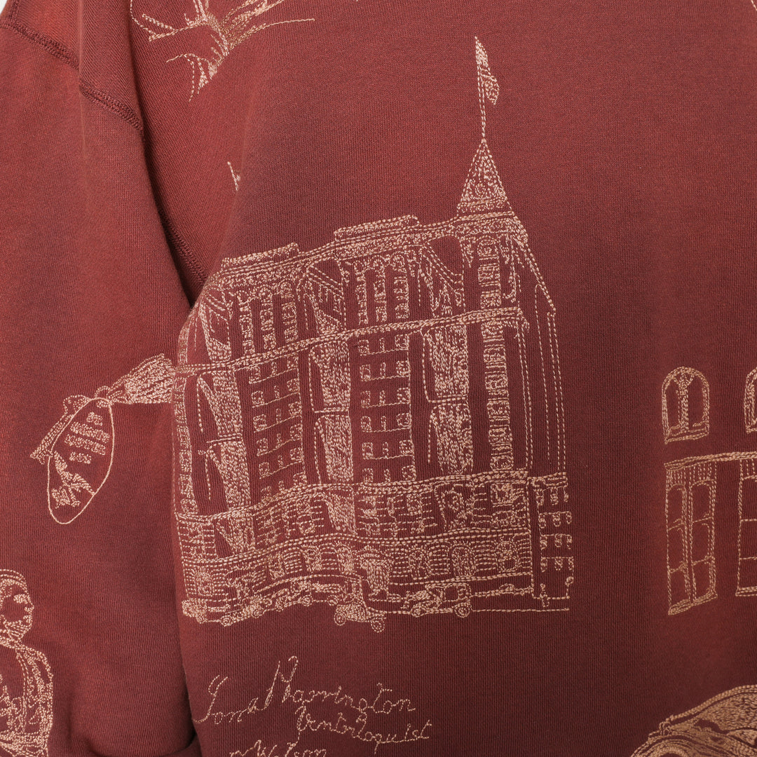 Hotel Crewneck - Burgundy – Samuel Zelig