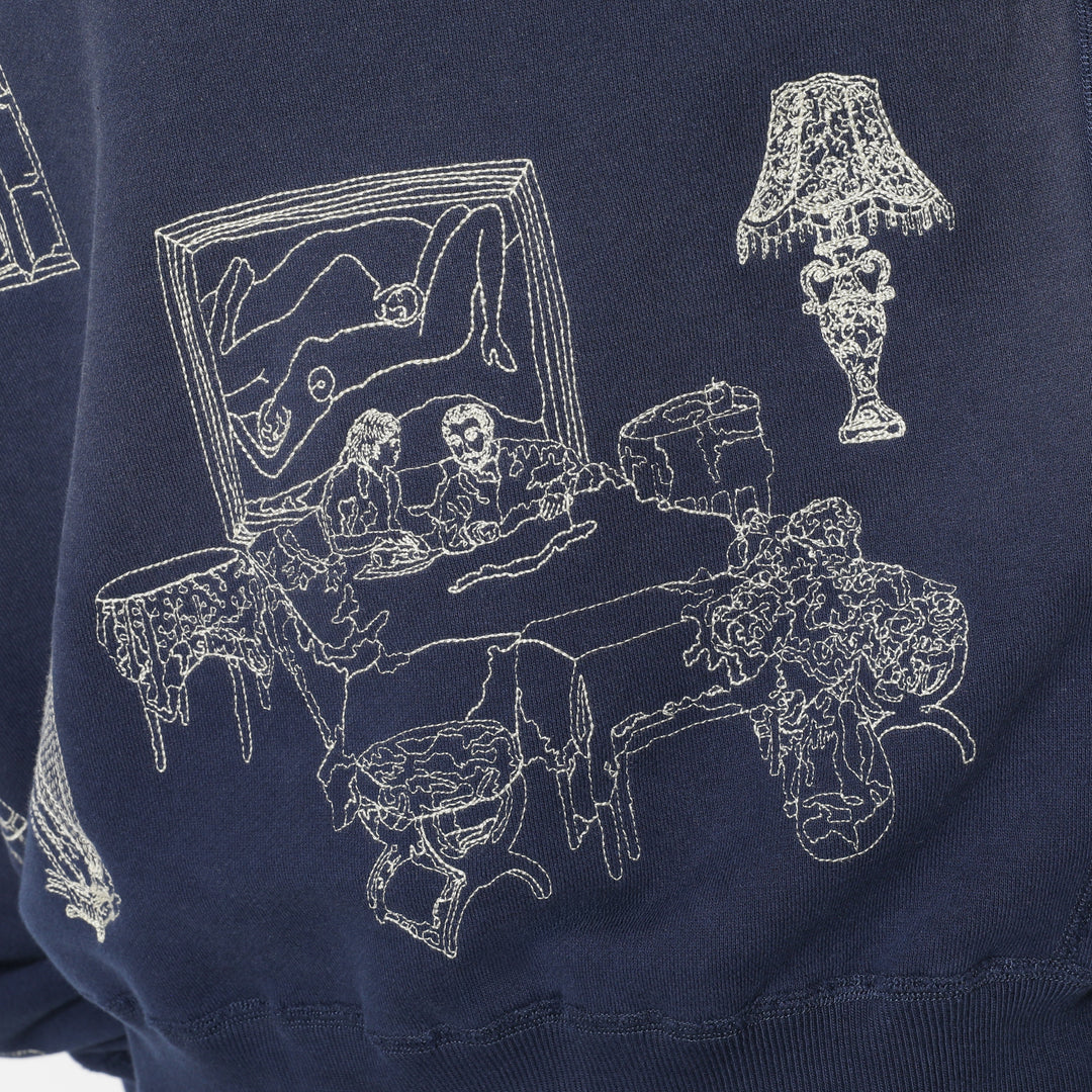 the hotel lobby archives Samuel スウェット Hotel Crewneck - Navy – Samuel Zelig