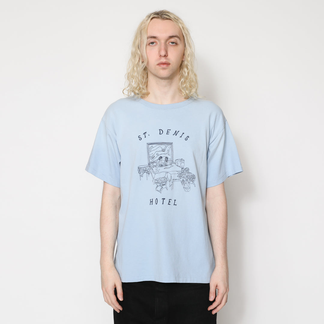Hotel Tee - Light Blue – Samuel Zelig