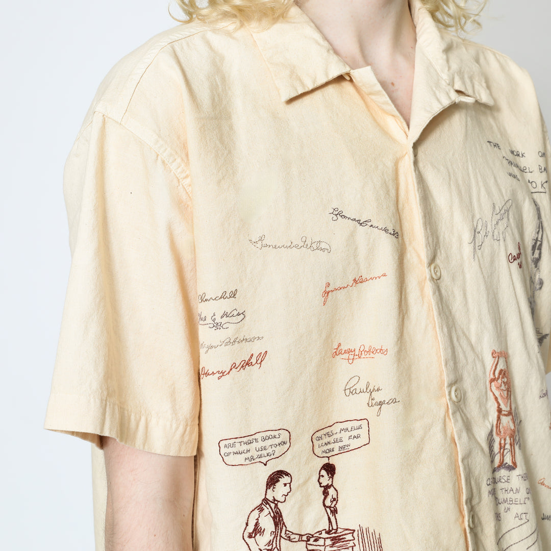 その他ブランド / SAMUEL ZELIG/Yearbook Camp Shirt /半袖シャツ/L/コットン/BEG Yearbook Camp Shirt – Samuel Zelig
