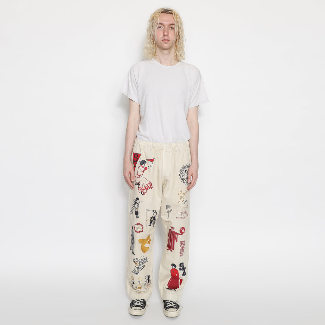 パンツ Y-3 19SS Wide Sarouel Pants Logo cotton SZFW25-630_Varsity-