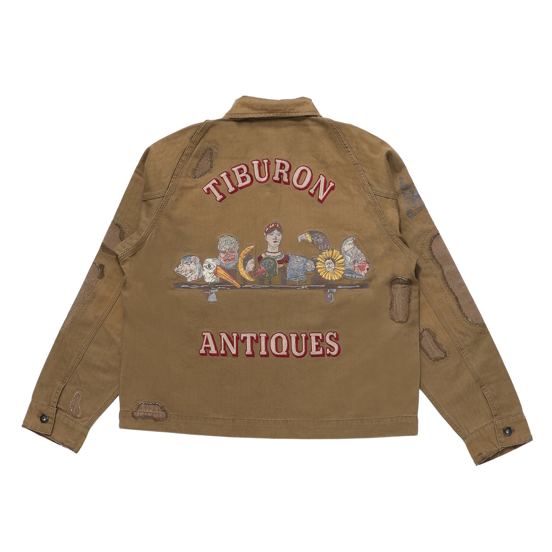 Antique Zip Jacket - Olive Brown – Samuel Zelig
