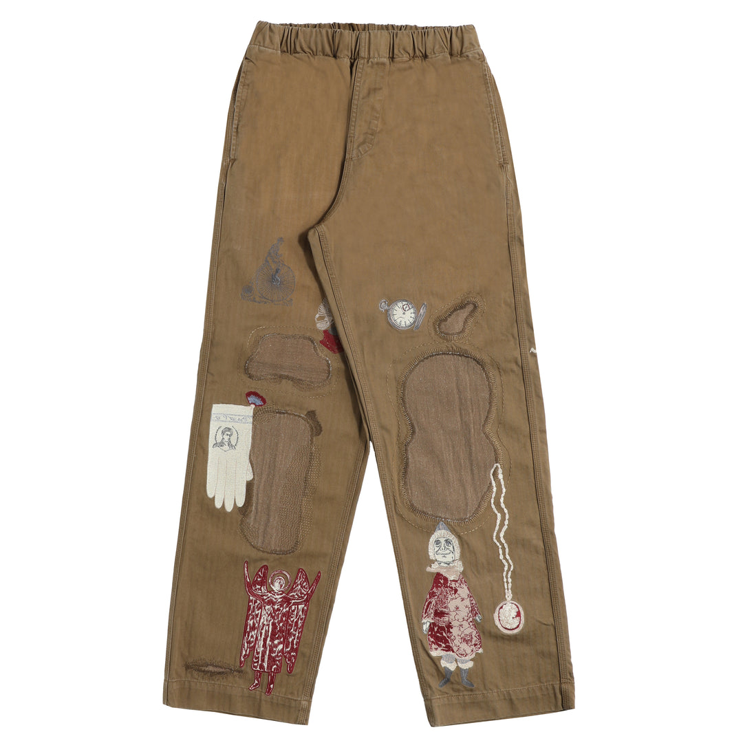 パンツ SAMUEL ZELIG / ANTIQUE PANTS Size M Antique Pant - Olive Brown – Samuel Zelig