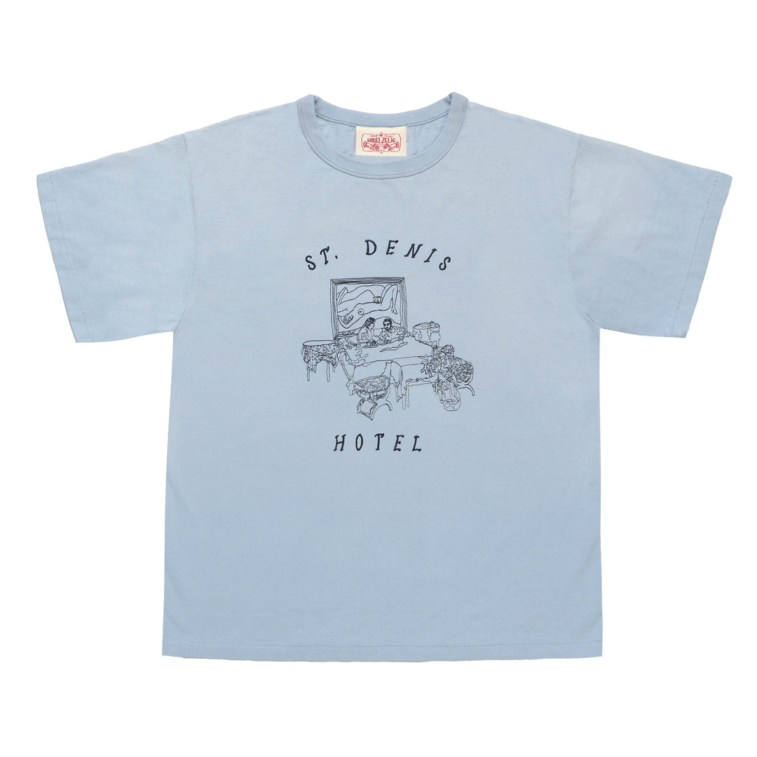 Hotel Tee - Light Blue – Samuel Zelig